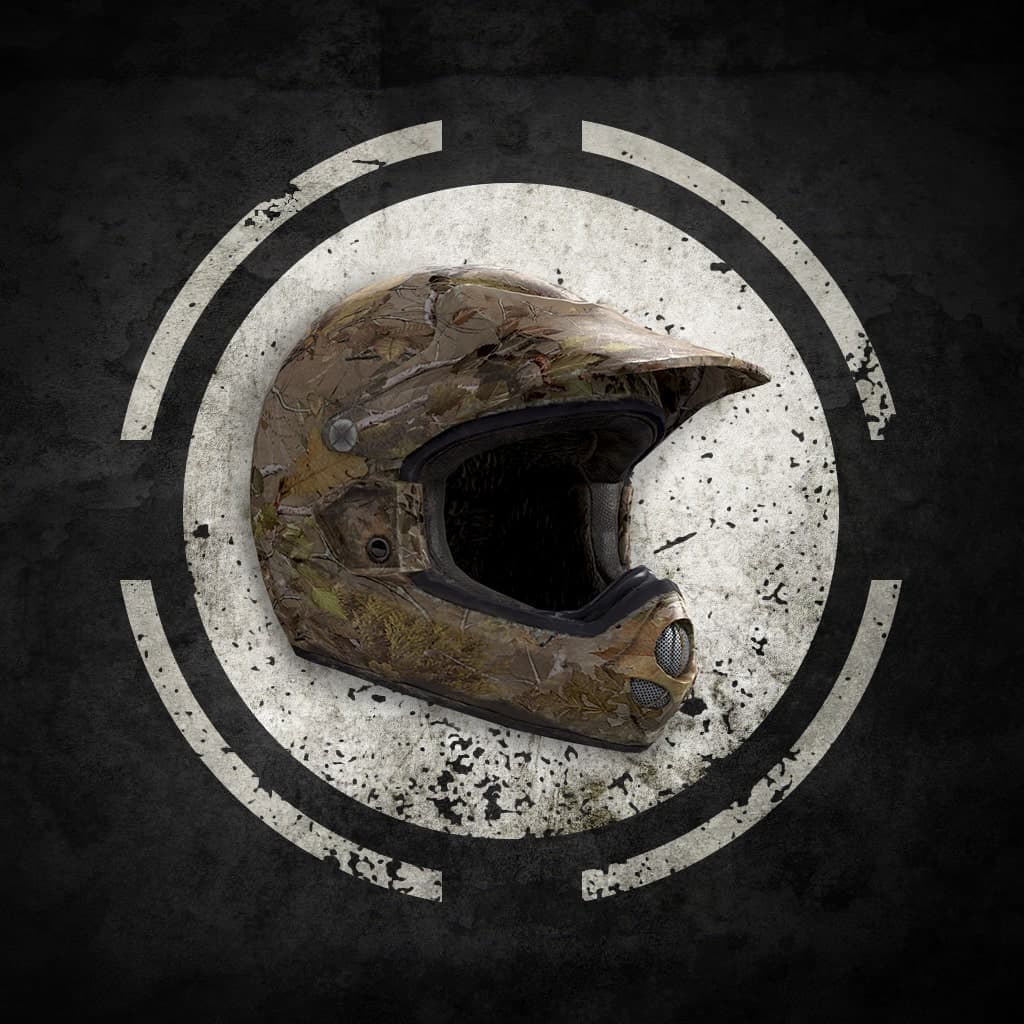 Camo Dirtbike Helmet