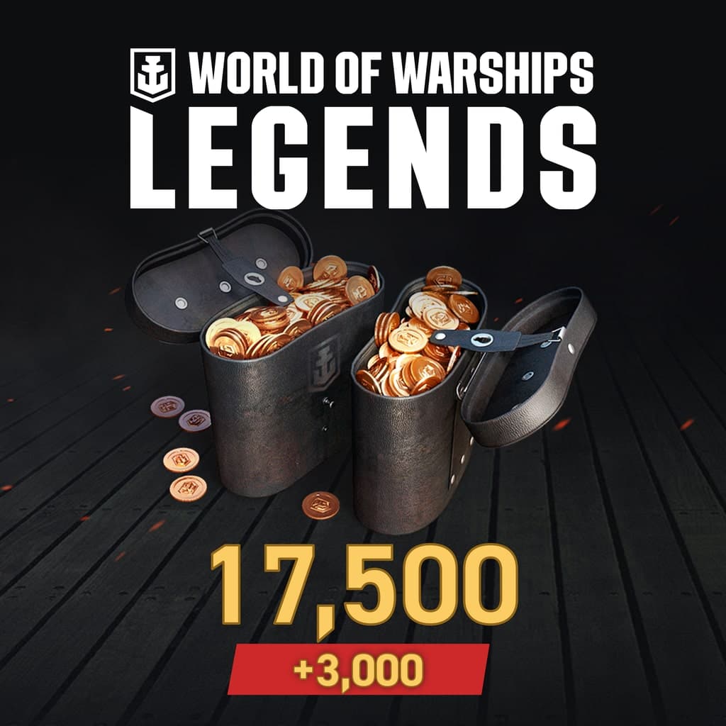 World of Warships: Legends - PS5 20,500 Doubloons