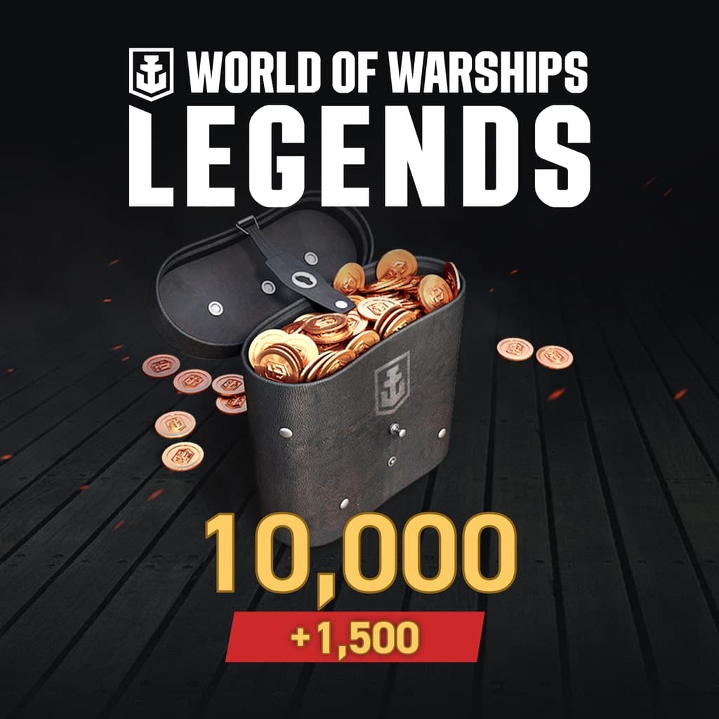 World of Warships: Legends - PS5 11,500 Doubloons
