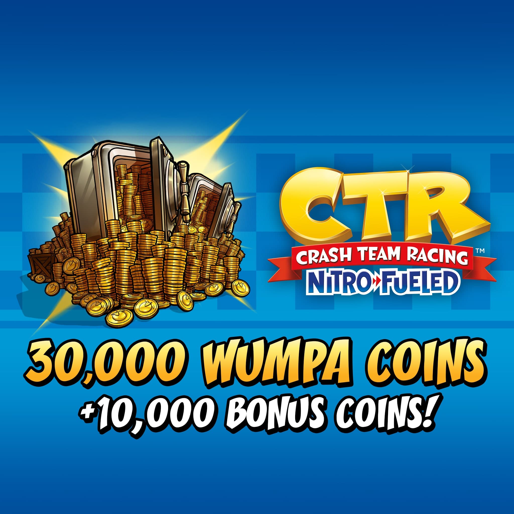 Crash Team Racing Nitro-Fueled - 30000 (+10000) Wumpa Coins