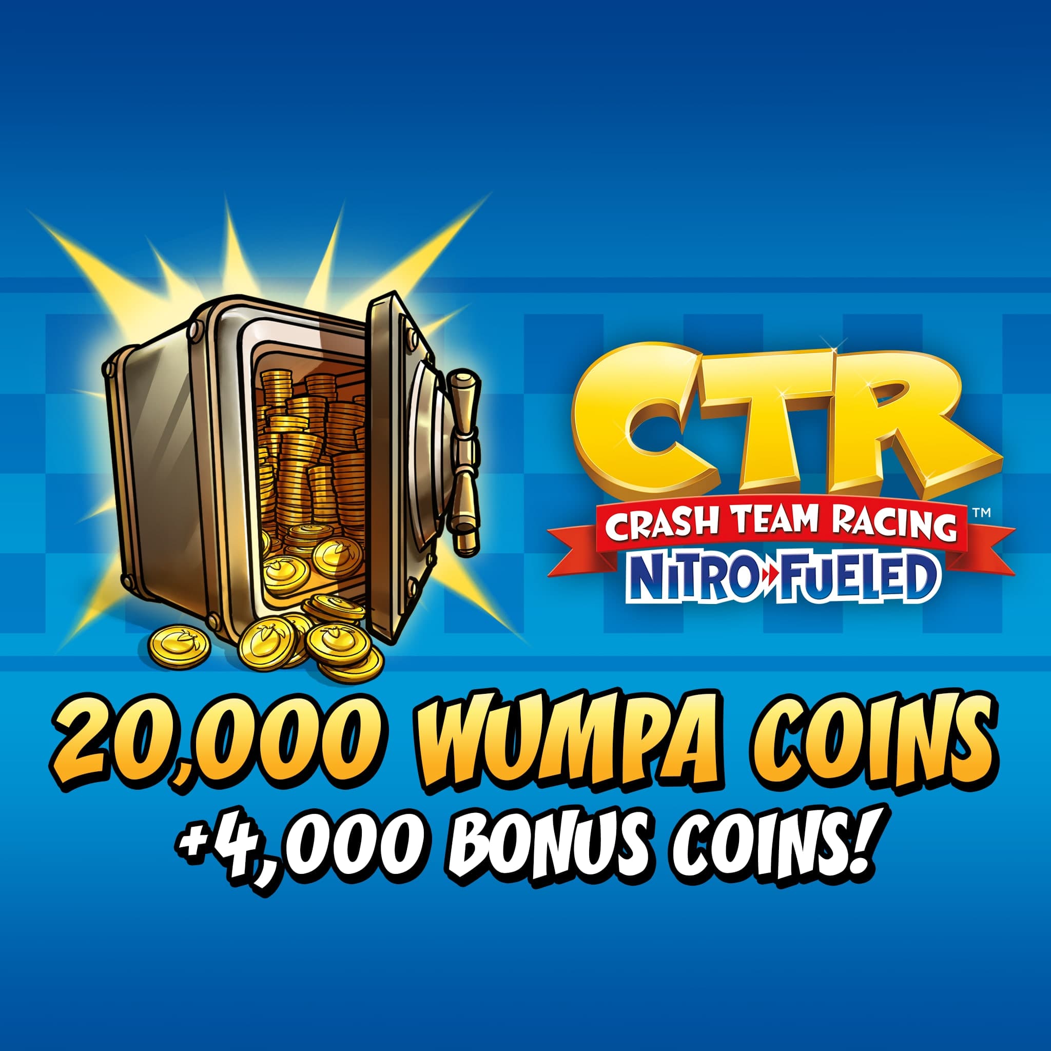 Crash Team Racing Nitro-Fueled - 20000 (+4000) Wumpa Coins